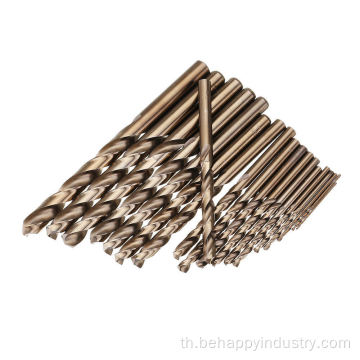 Twist Drill Bit Set สำหรับการขุดเจาะไม้โลหะ